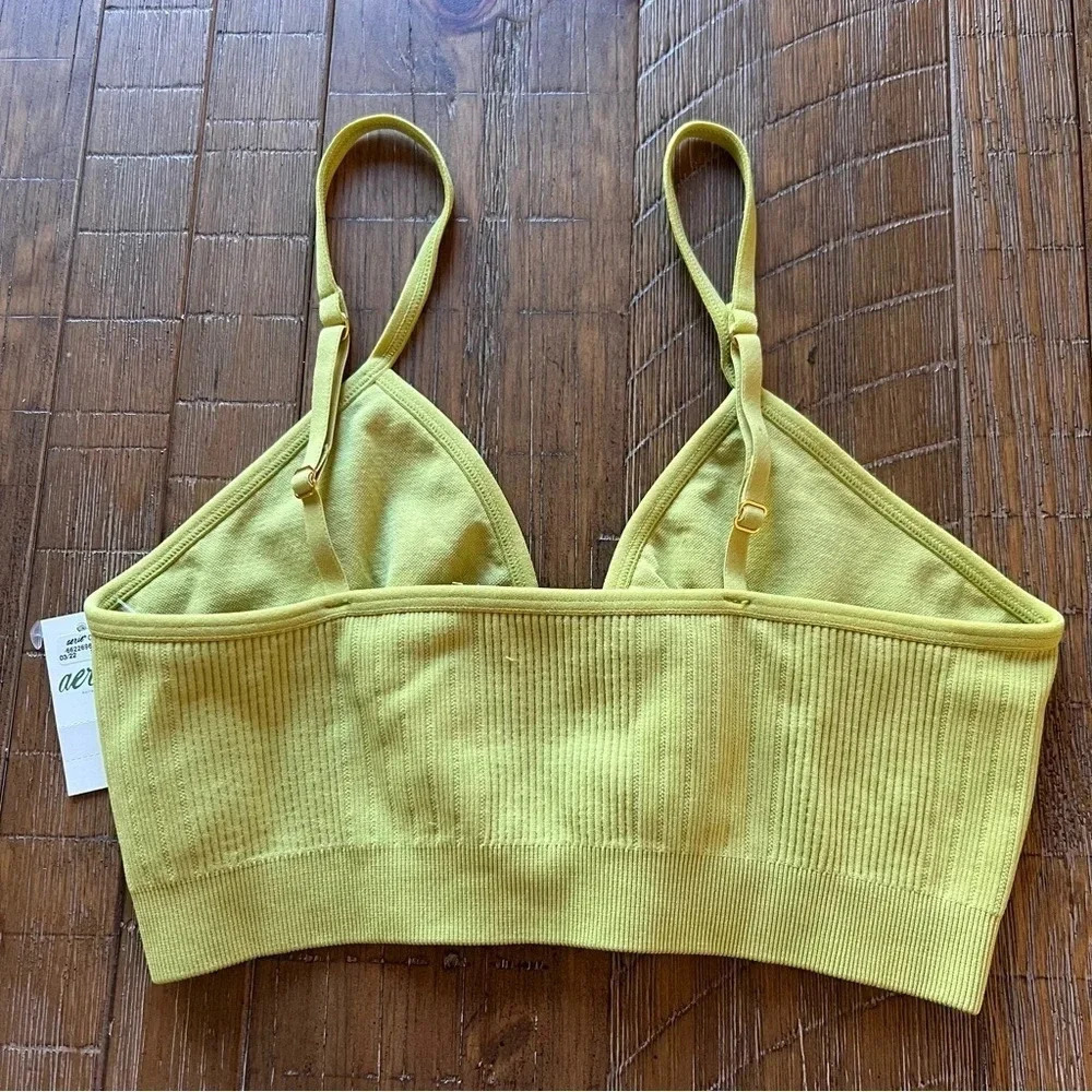 Aerie Seamless Ring Plunge Bralette Size Medium - Picture 2 of 4